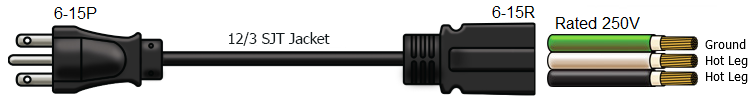 6-15 to 6-15 power cable